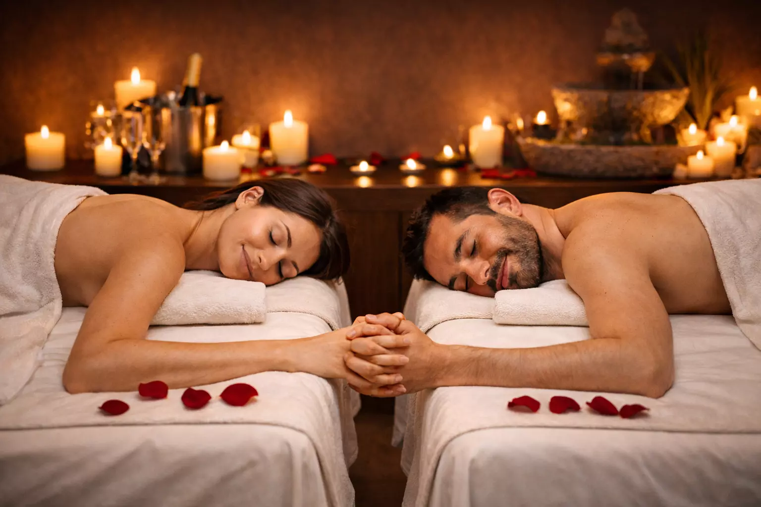 Ritual Amor Eterno: masaje en pareja, facial, luz led, cava y bombones