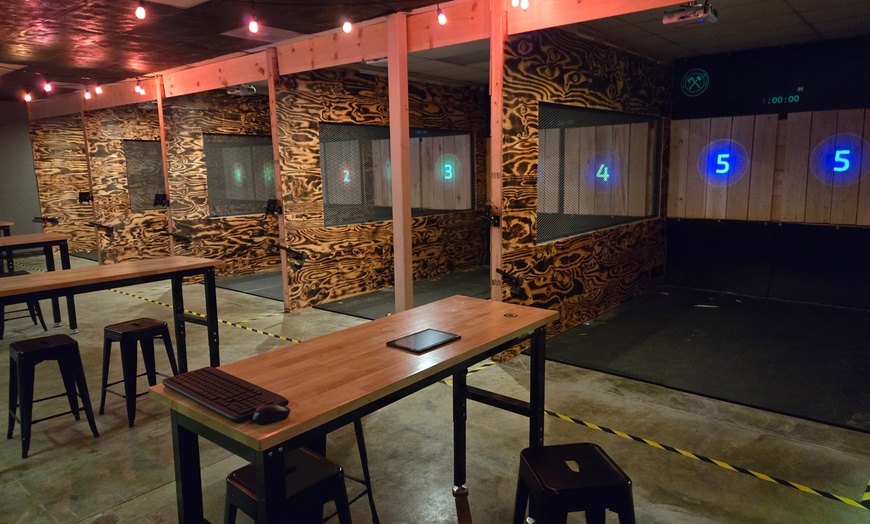 Image 3: Enjoy Axe Throwing Fun For Your Group - All Skill Levels Welcome
