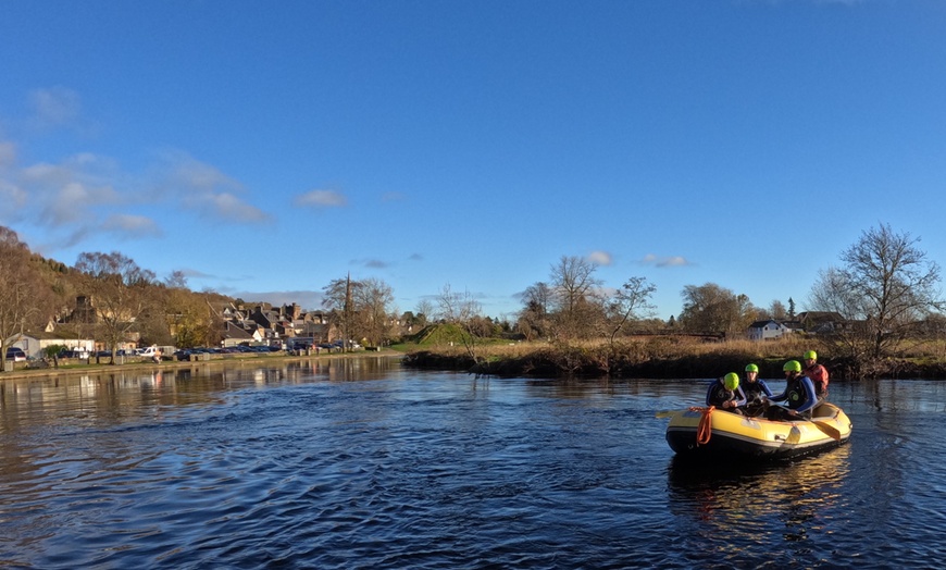 Image 3: Fun and Thrilling White Water Rafting Experience for One, Two, or Four