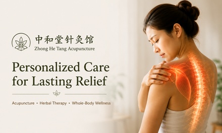 One Personalized Acupuncture Session (60 minutes) - Zhong He Tang  中和堂 Acupuncture
