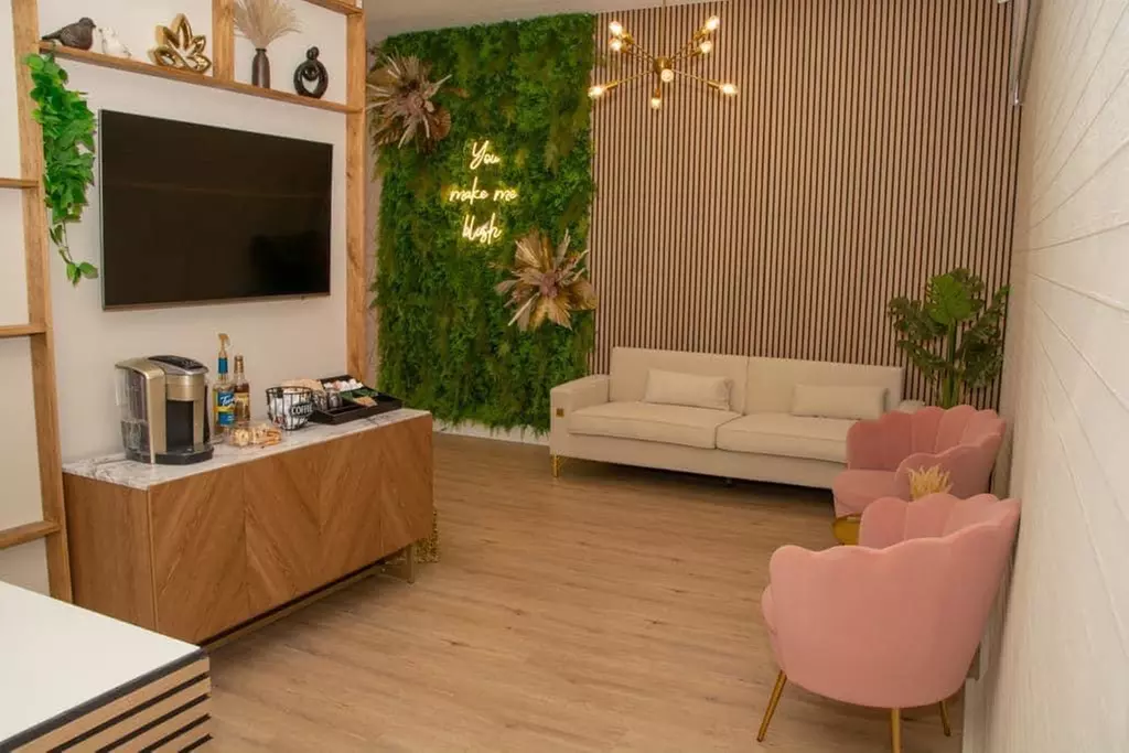 Experience full body laser hair removal at The Blush Lounge with options for large, medium, or small areas and up to 65% off - Primary Image