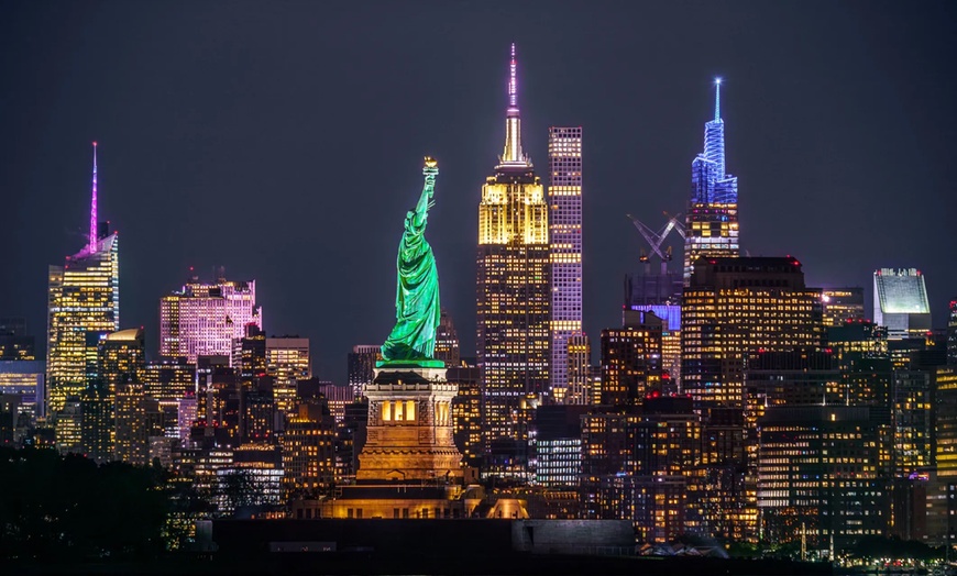 Image 18: NYC After Dark: 3-Hour/Half-Day Luxury Bus Tour for One, Two, or Three