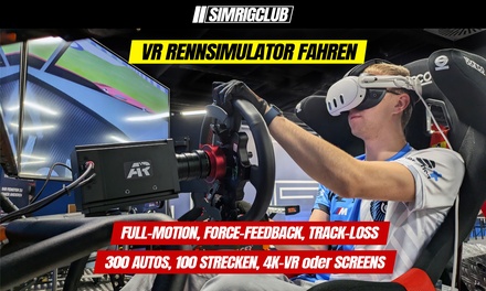 *FLASH* 20 Min. Rennsimulator fahren für 1 Person - SIMRIGCLUB