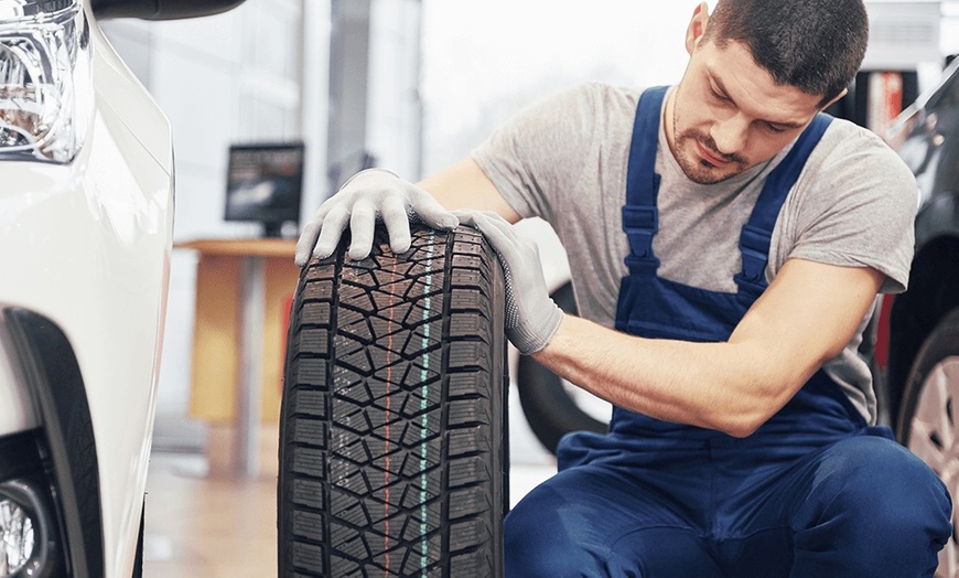Image 3: Oil Change with Extras: Battery & Tire Check Combo