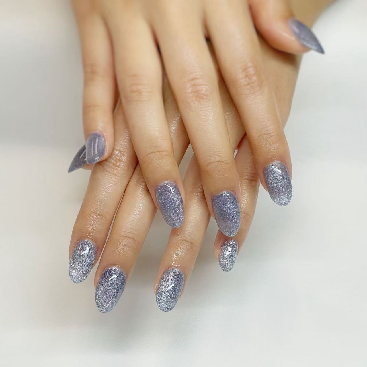 Classic Gel Manicure with Stylish Custom Nail Art Design