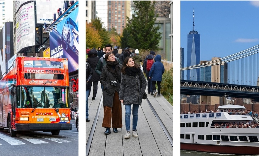 Image 6: 3 Tours-1 Pass: Guided NYC Bus, Liberty Statue Cruise & Walking Tour