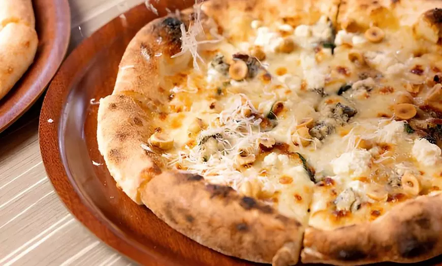 Image 1: 2 or 3 Pizzas including One Bottle of Moore's Creek Wine for 1 or 2