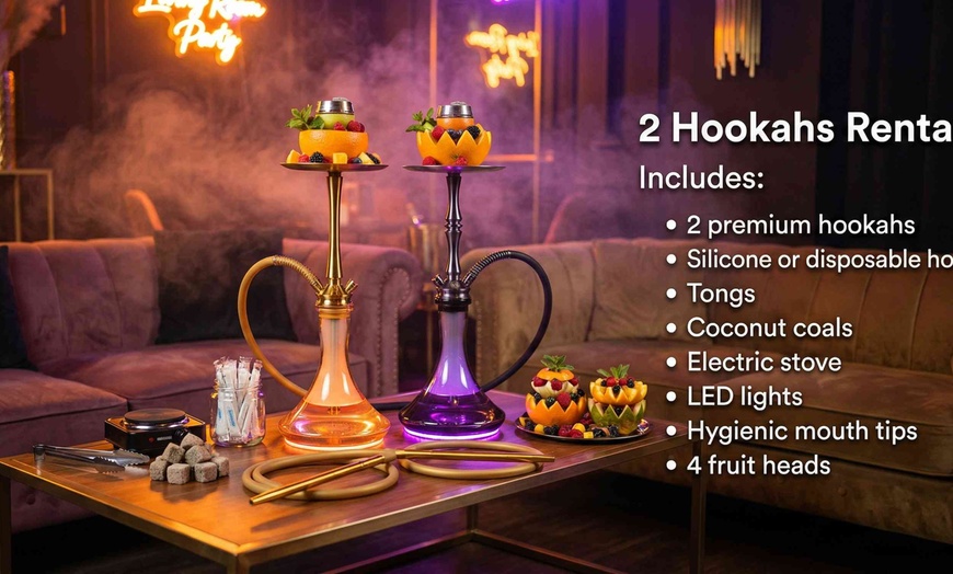 Image 4: Relax in a Hookah Garden with Shisha and Cocktail Options