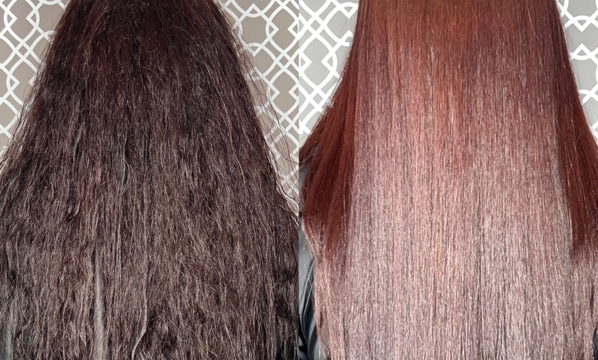 Image 8: Transform Your Hair: One Brazilian Straightening Treatment Session 