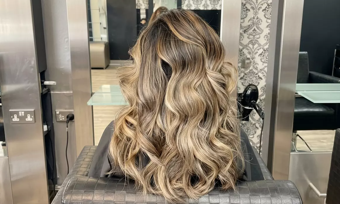 Cut, Blow Dry, Half Head of Foils, and Balayage at Luxuria Salon