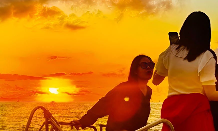 Image 7: Up to 35%Off for 2-Hour Swim & Sunset Sail for One from Island Magic Charters LLC (Waikiki Adventure Sails)