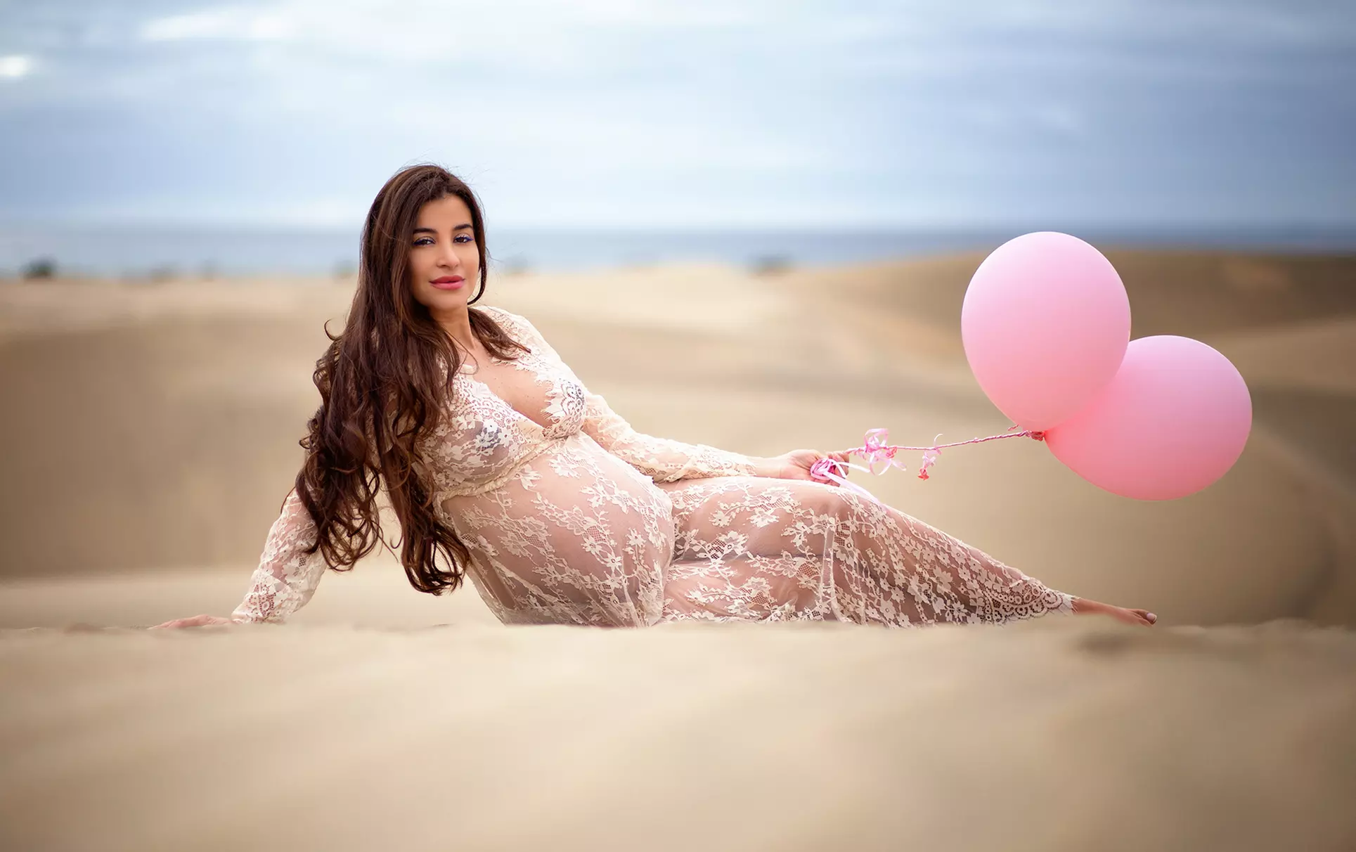 Sesión fotográfica Dulce espera con fotos editadas en alta resolución