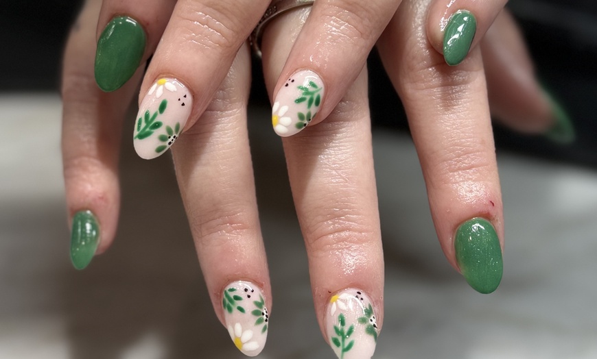 Image 1: Custom Full Set Nails: Builder Gel, Gel-X, or Acrylic Perfection