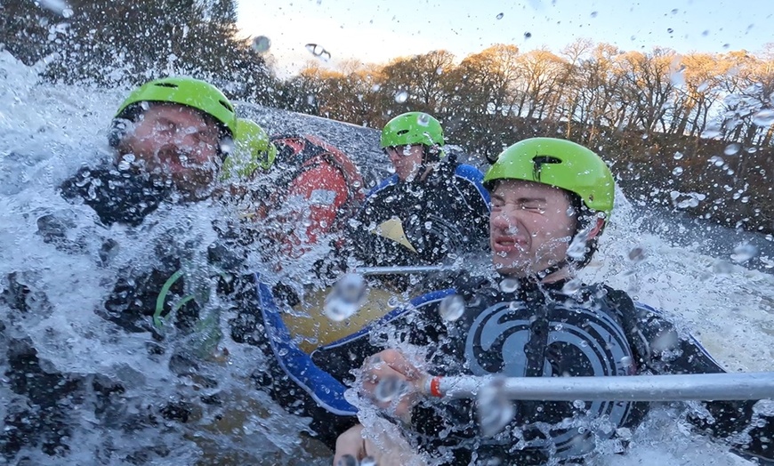 Image 1: Fun and Thrilling White Water Rafting Experience for One, Two, or Four