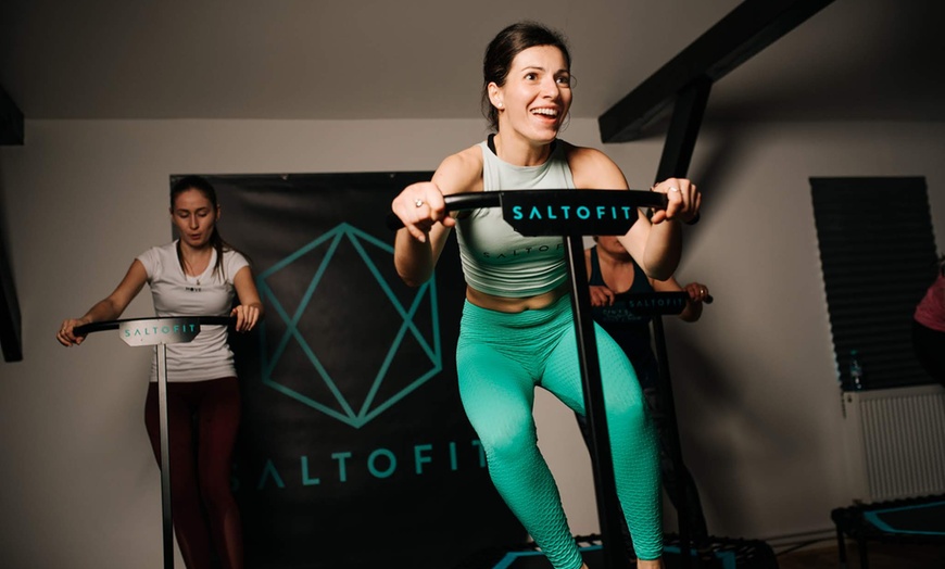 Image 3: Join 2 Classes -SaltoFit HIIT Rebounder Classes for One or Two People