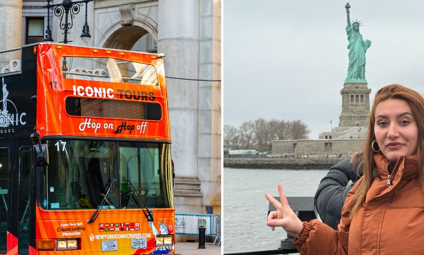 Image 4: Express Sightseeing Bus Tour with Statue of Liberty Boat Cruise Combo