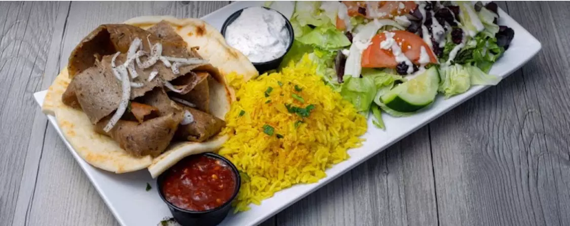 Savour Mouth-Watering Chicken Shawarma or Gyro Lamb Plate / Wrap