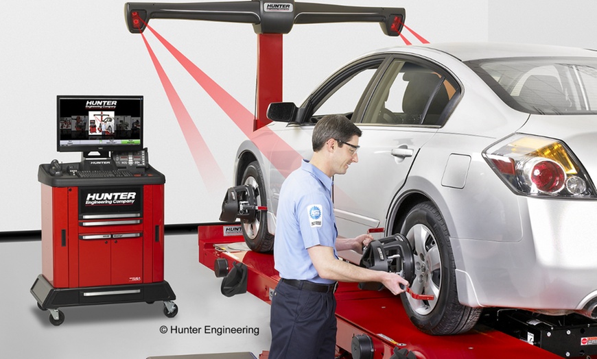 Image 2: Get Smooth Ride: 2 or 4-Wheel Alignment with Optional Tire Rotation