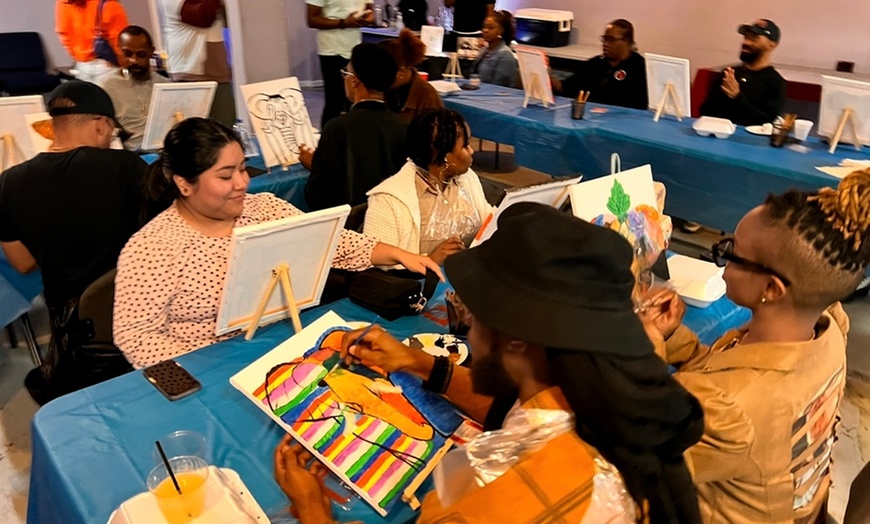 Image 1: RnB Sip & Paint: A Creative Two-Hour Experience