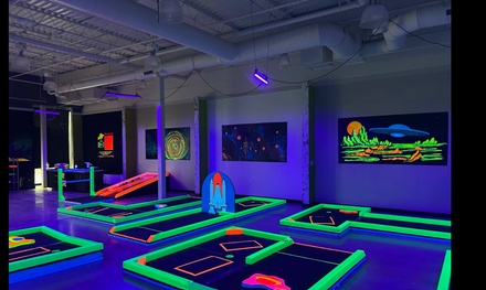 36 Holes of Glow-in-the-Dark Mini Golf for One Person - Glowgolf Mini Golf in Norman, Oklahoma