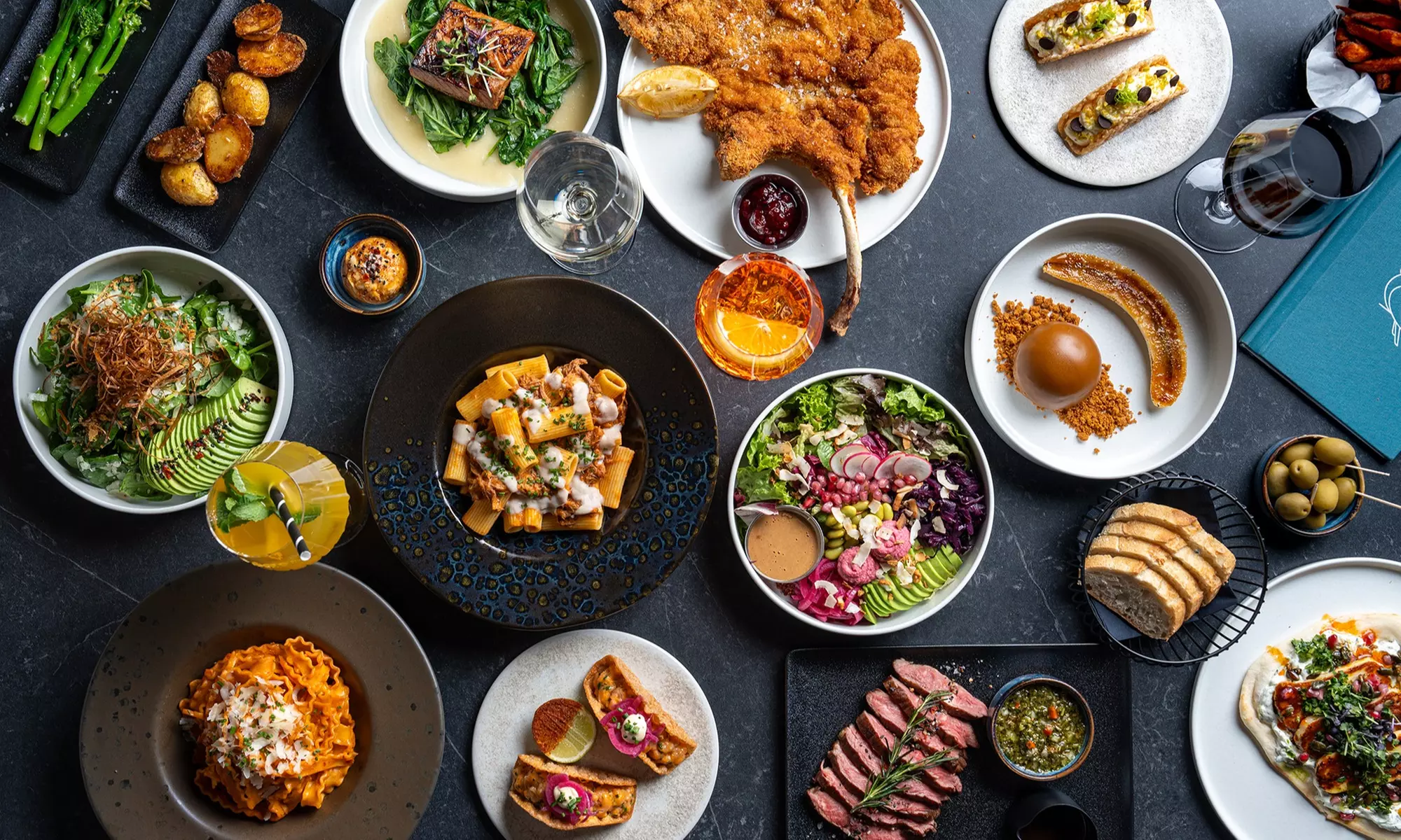 3-Gänge-Abendessen für 2 oder 4 Personen