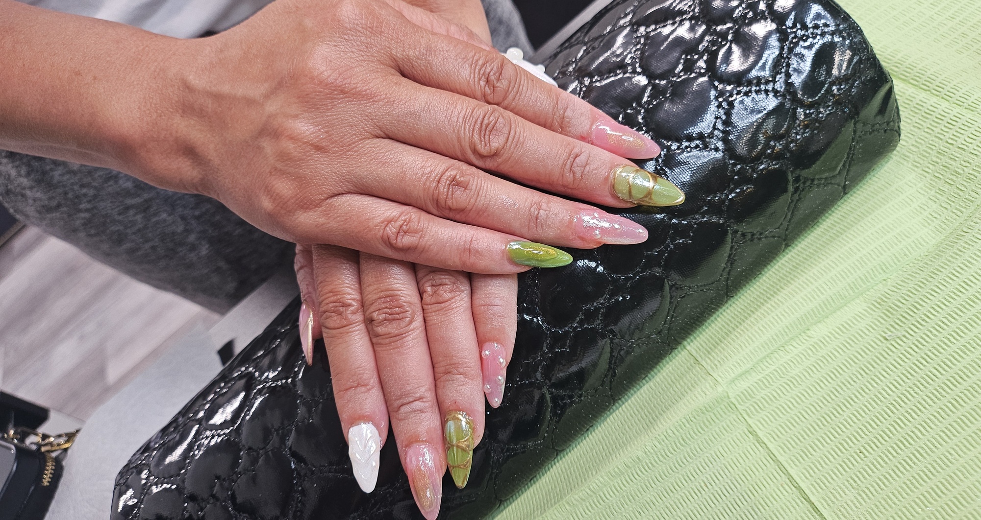 Gel Manicure w/ Massage, Acrylic, Gel-X or Polygel New Set w/ Nail Art