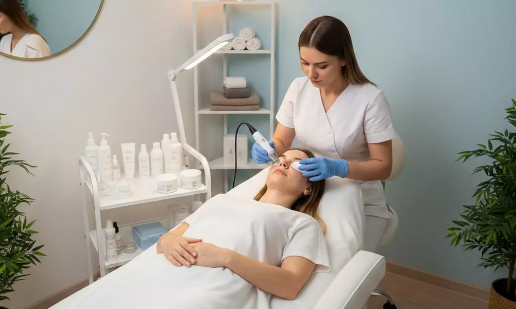 ¡Adiós a las imperfecciones! 1 o 2 sesiones con dermapen en rostro completo con vitaminas para 1 persona - Second Medium