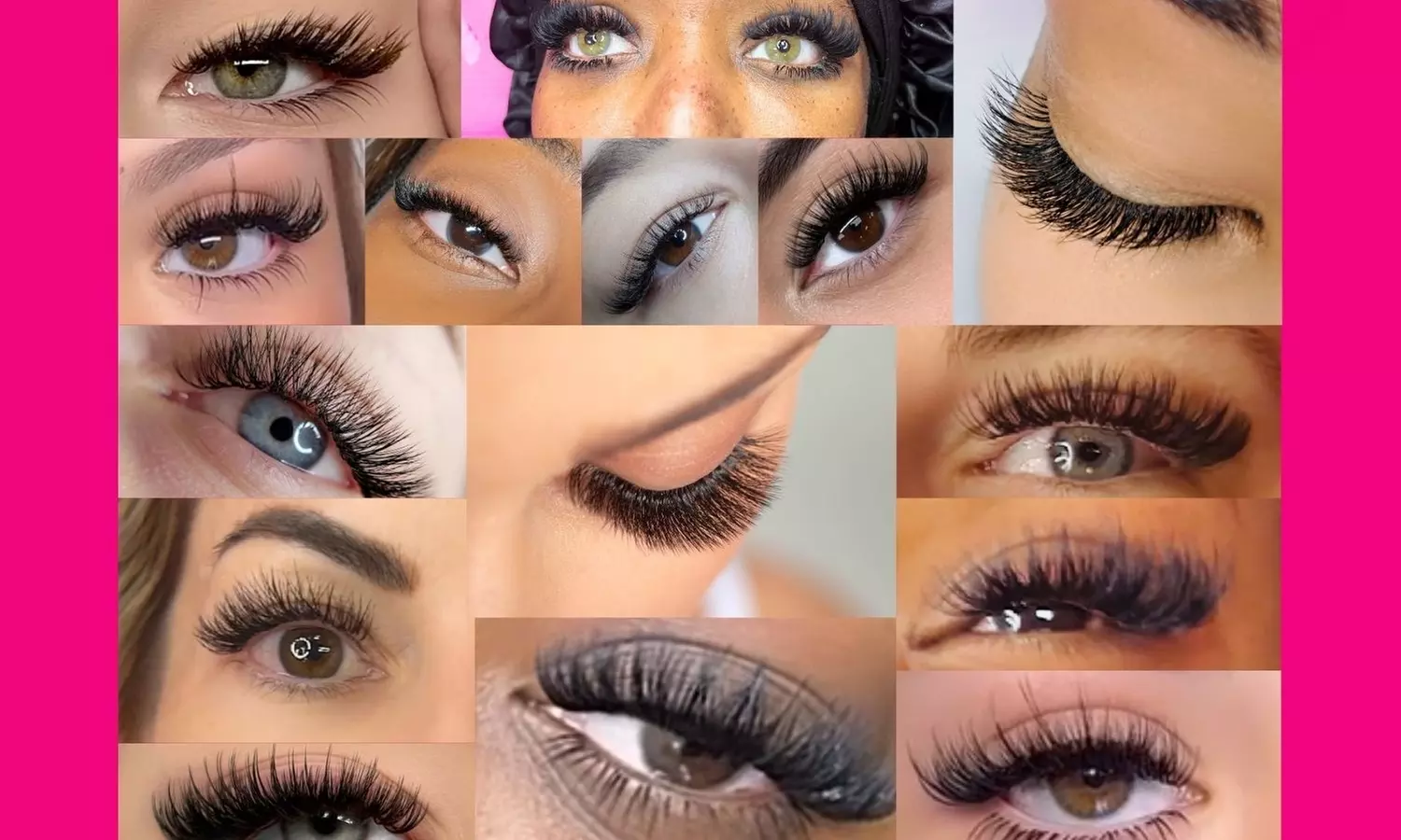 Enhance Yourself with Hybrid or 3D/6D Eyelash Extension Full Sets