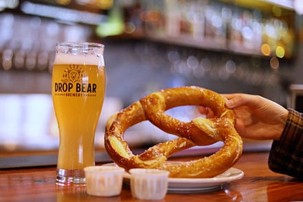 One Draft Beer Flight (Five 5oz pours per person) Valid Any Day - Drop Bear Brewery