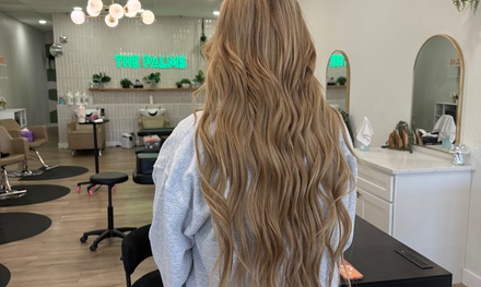 Full-Head Tape-In Extensions with Trim and Style (Hair Not Included) - KP.Hair.Co
