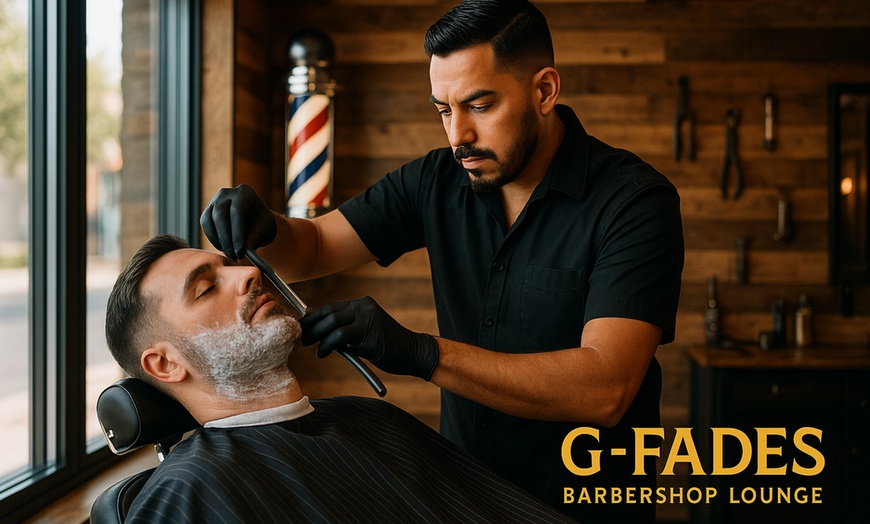 Image 1: VIP Men's Haircut with Hot Towel Shave in Las Vegas
