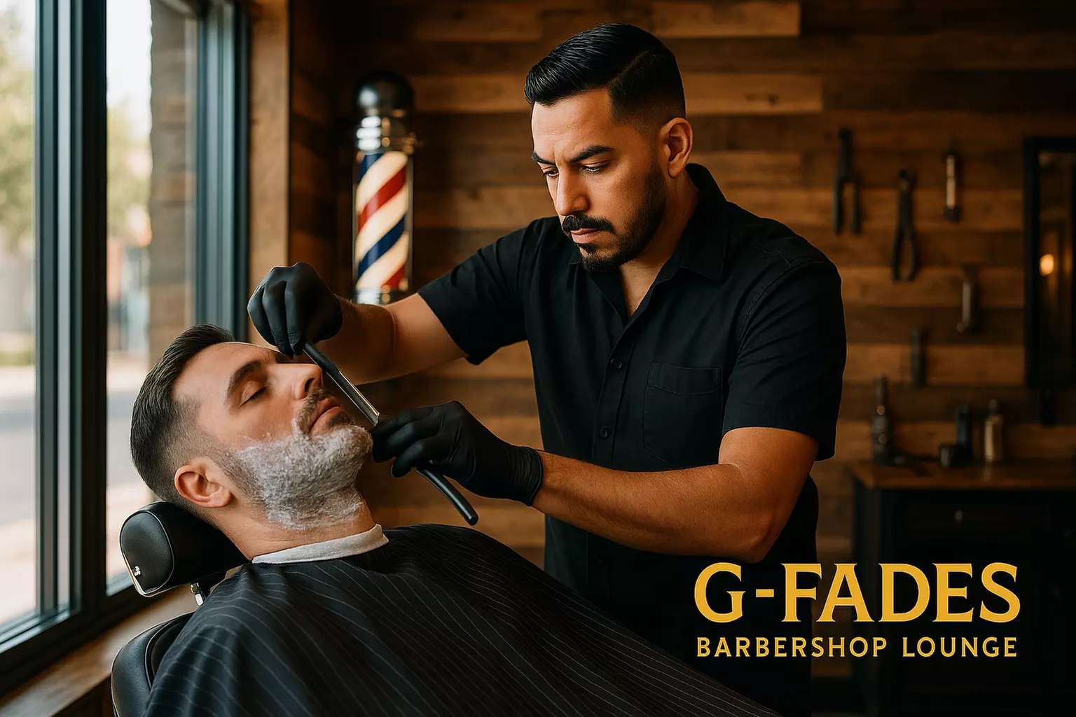 VIP Men's Haircut with Hot Towel Shave in Las Vegas