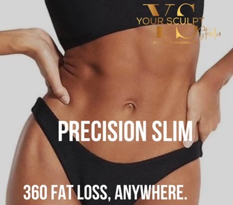 Precision Slim Targeted Fat Management & Skin Tightening 360 Coverage of 1 Area: Tummy, Back, Thighs, Arms or Saddlebags - Your Sculpt Studio