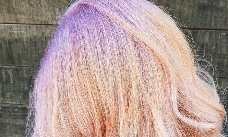 Image 2: Get a Root Touchup- Grey, or Natural Permanent Color with Blowout