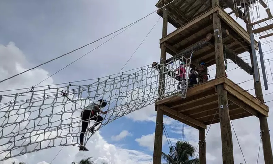 Image 2: Thrilling Aerial Challenge O-Course at Tigertail Lake in Dania Beach