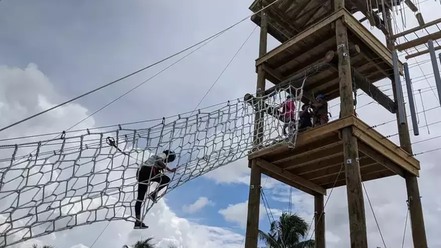 Thrilling Aerial Challenge O-Course at Tigertail Lake in Dania Beach