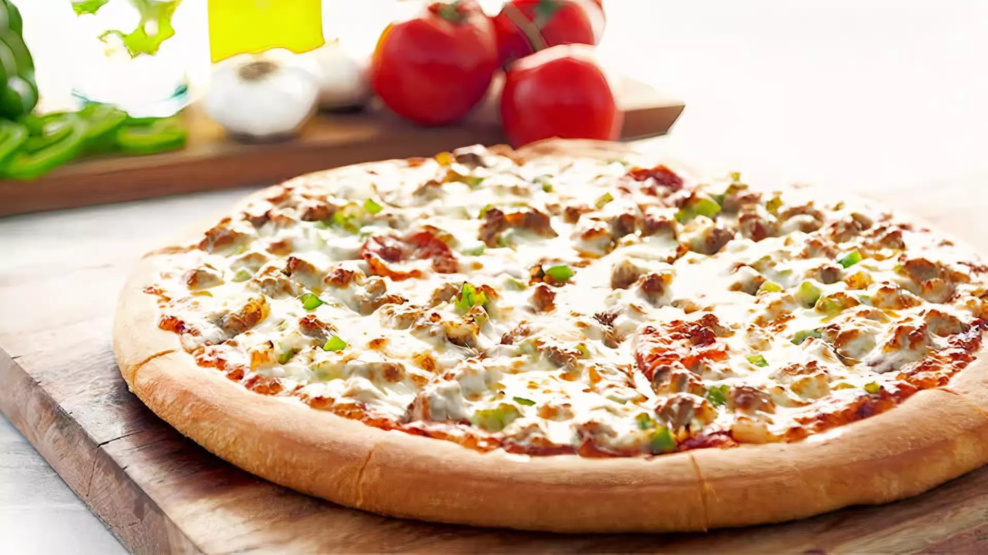 Create Your Own Jumbo, Large or Medium Pizza With Up To 5 Toppings
