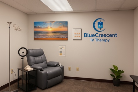 Standard IV Therapy Session(choice of Myers, Immunity, Ultra Hydrate, Get Up and Go) - Blue Crescent Urgent Care