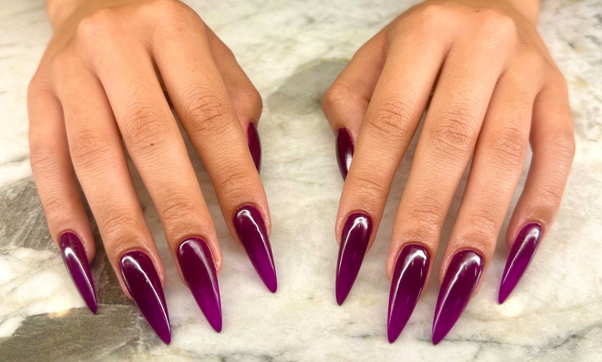 Image 3: Gel-X Extensions, Deluxe or Regular Gel ManiPedis + Sugar Scrub & More