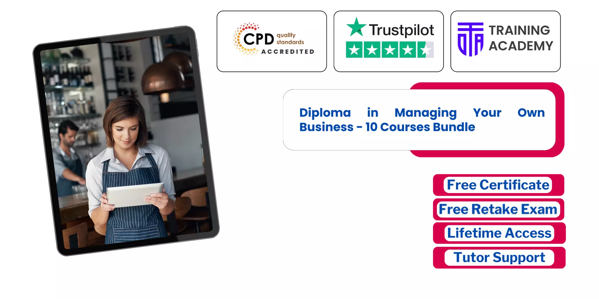 Managing Your Own Business Diploma, Core Entrepreneurship Courses, Or Lifetime Learning Access (Up to 75% Off) - Primary Image