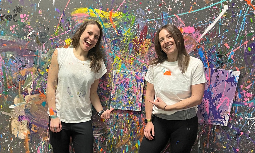 Image 1: Up to 40% Off a Splatter Painting Party 