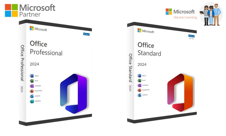 Image 1: Microsoft Office 2024 dla Windows 10/11: Profesional Plus lub Standard