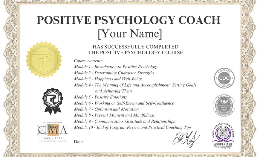 Image 2: Learn Online Positive Psychology Coach Certification Course