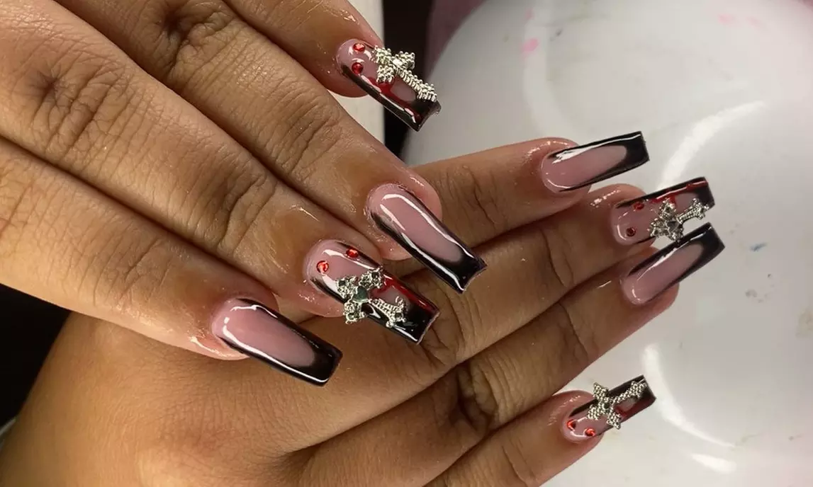 Acrylic Artistry: Full Set – Colour, Classic French, or Freestyle