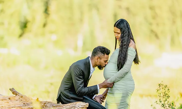 Experience April's Photography with 30 or 60 Minute Outdoor Maternity Sessions up to 80% Off