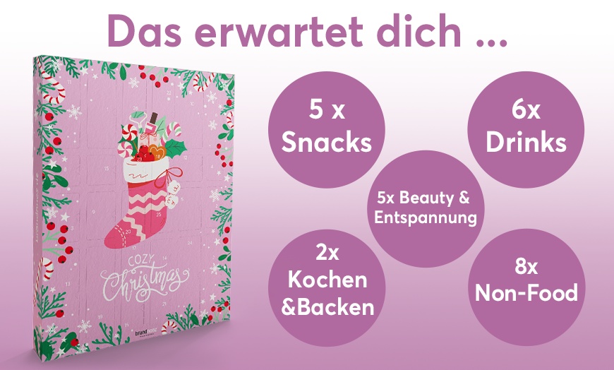 Image 4: XXL Classic, Wellness oder Candy & Snack Adventskalender, opt. mit Box