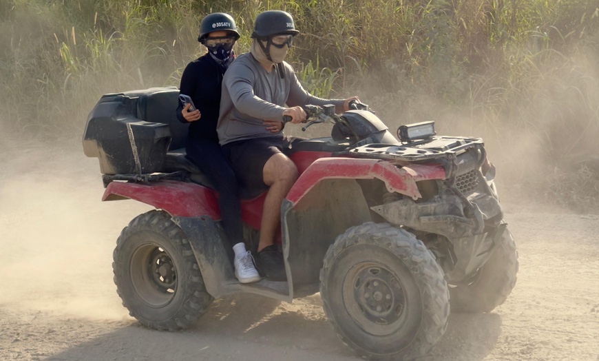 Image 3: Double the Fun w/ 1 Hour Single or Double Seater ATV Quad Experience 