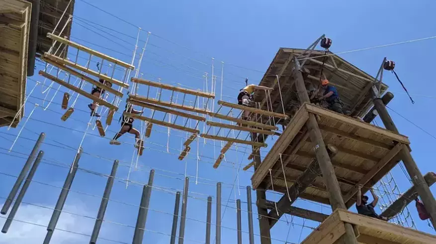 Thrilling Aerial Challenge O-Course at Tigertail Lake in Dania Beach