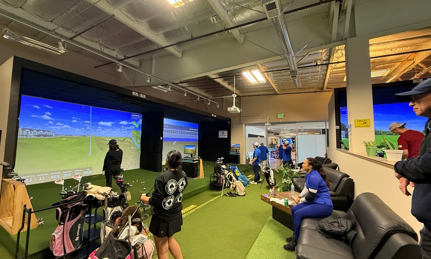 Image 1: Up to 63% Off on Indoor Golf at Golfersbz