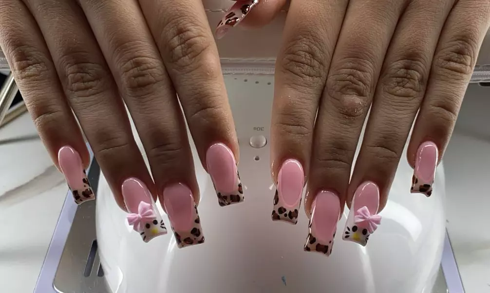 Acrylic Artistry: Full Set – Colour, Classic French, or Freestyle